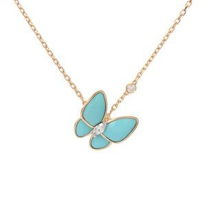 VAN CLEEF & ARPELS Do Papillon Turquoise Diamond Pendant